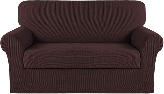 Turquoize Stretch Sofa Slipcover 2 Pieces Sofa Cover Couch Cover by Turquoize