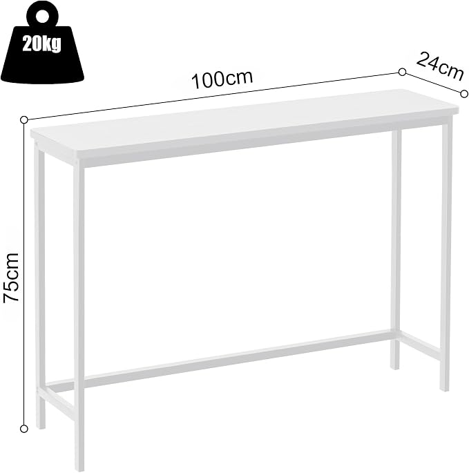 VASMIA Console Table, Entryway Table, Narrow Sofa Table, Living Room - Image 7