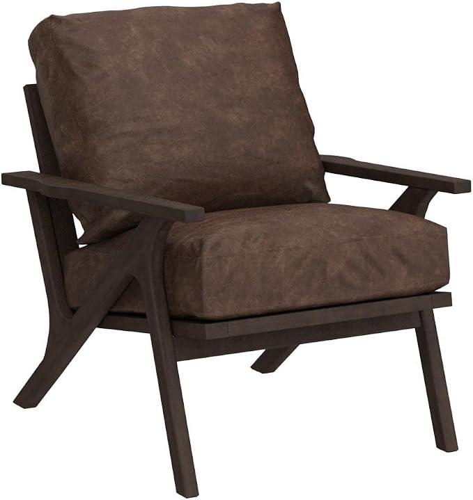 HNY Mid Century Arm Chair, Retro Accent Armchair - Image 5