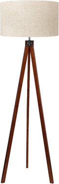 LEPOWER Wood Tripod Floor Lamp, Mid Century Standing Lamp, Modern Design by LEPOWER