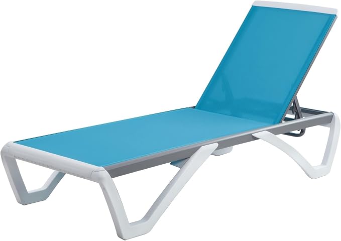 Kozyard Outdoor Chaise Lounge Chair, Fully Flat Adjustable Patio Lounger - Image 9