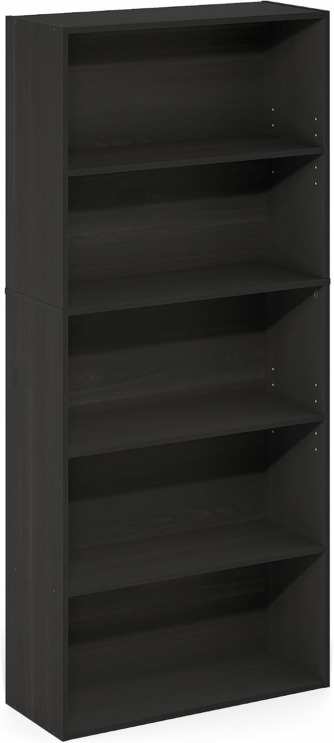 Furinno Jaya Book Shelf, 5-Tier Bookshelf, 52 Inch Tall Standing Bookcase - Image 5