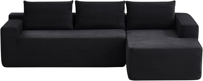 96 Inch Cloud Sectional Couch, Modern Modular Sectional Sofa - Image 7