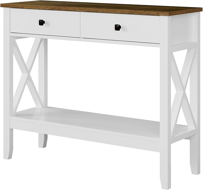 Lomojo Console Table, Sofa Table 13.8" D x 39.37" W x 31.5" HEntryway Table - Image 9