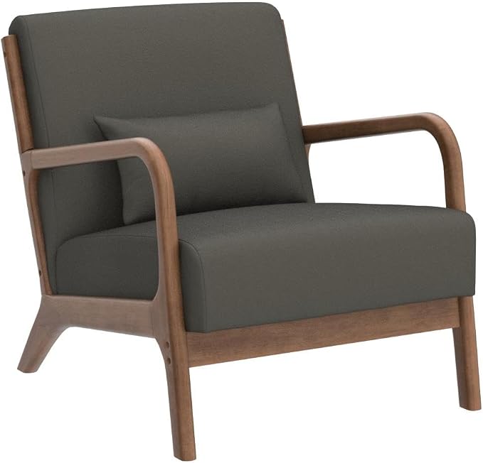 INZOY Mid Century Modern Accent Chair - Image 4