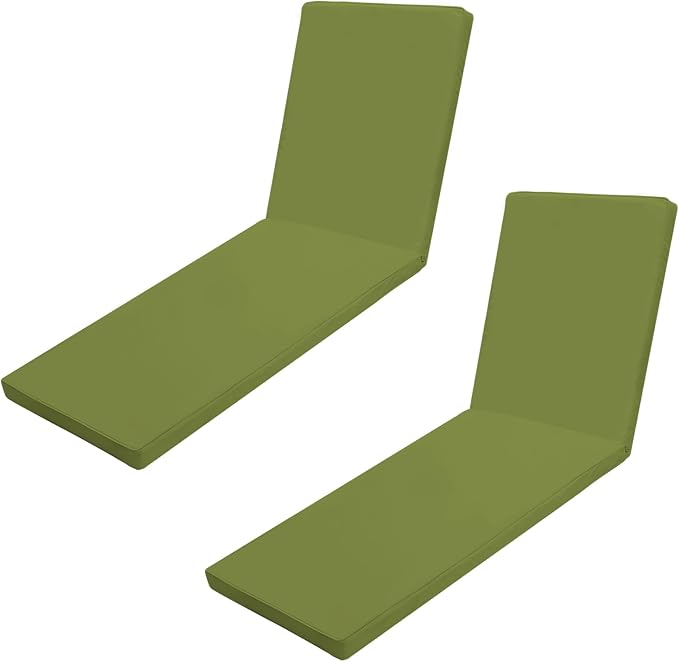 Outdoor Chaise Lounge Cushions for Patio, Waterproof Replacement Seat Cushions by Iheqard
