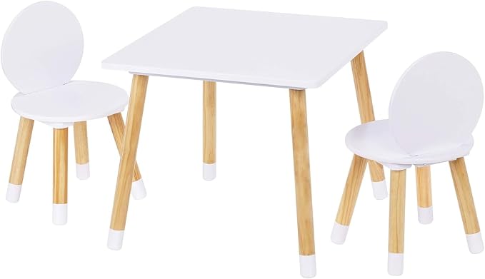 UTEX Kids Table with 2 Chairs Set by UTEX