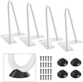 SMARTSTANDARD 6 Inch Heavy Duty Hairpin Furniture Legs, Metal Home DIY Projects by SMARTSTANDARD
