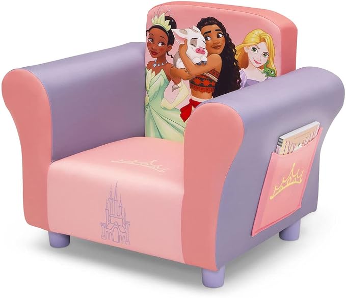 Delta Children Upholstered Chair, Disney Princess - Image 4