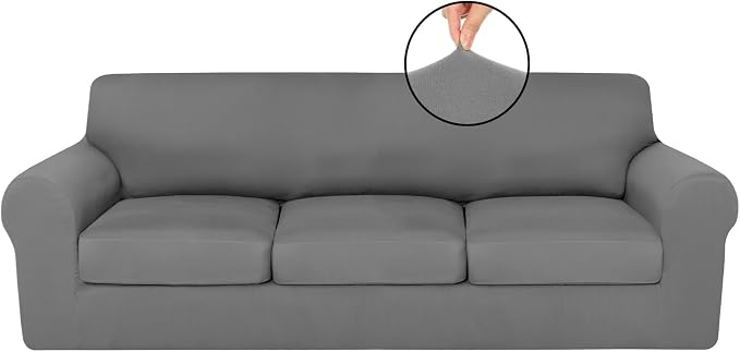 HunnmingRe Sofa Covers for 3 Cushion Couch Stretch Sofa and Loveseat Covers Set by HunnmingRe