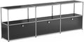Modern Storage Cabinet Black G Versatile Free-Standing Organizer by ARVORAHome