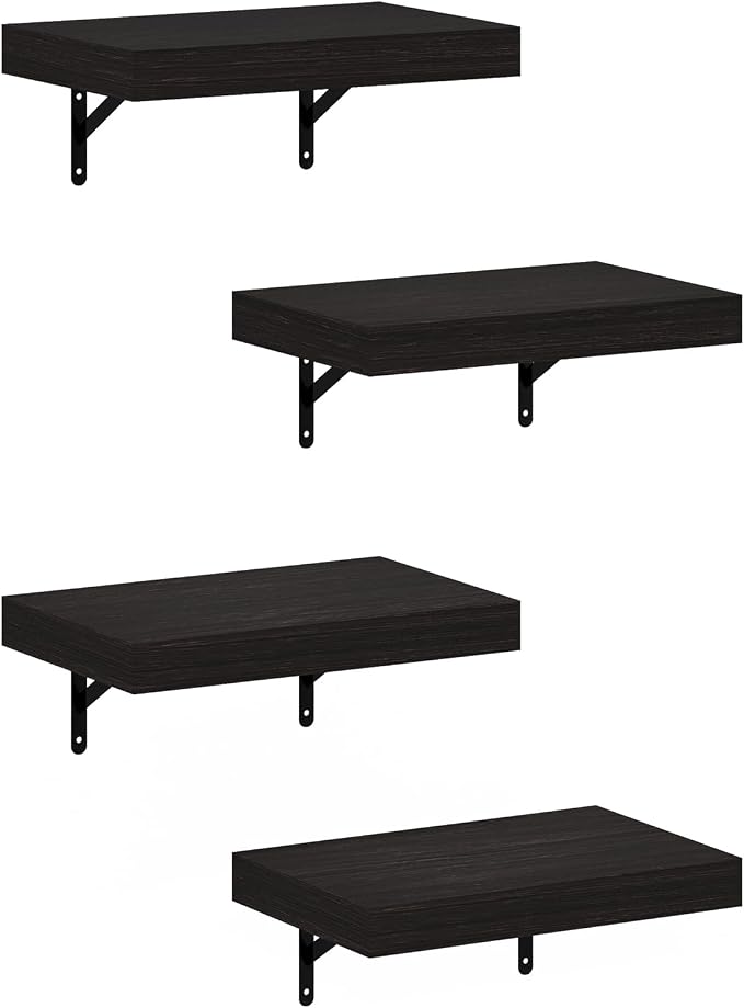Furinno Tanna Floating Shelves for Wall Set of 4, 15-Inch Wall Shelf, Triple - Image 5