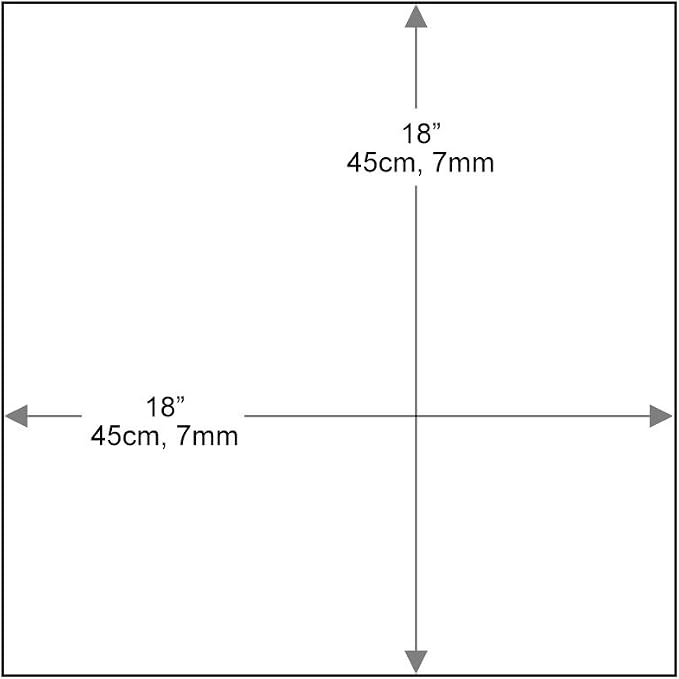 Dulles Glass 18 inch Square Glass Table Top - Image 3