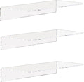Weiai Clear Acrylic Shelves 12 Inch, Floating Wall Mounted Shelf by Weiai