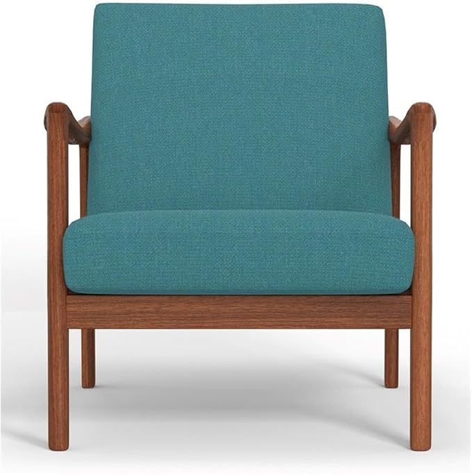 Alpine Furniture Zephyr Lounge Chair in Turquoise - Image 4