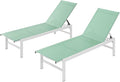 Vexwalx Outdoor Lounge Chairs Set of 2, Aluminum Patio Chaise Lounge Chairs by Vexwalx