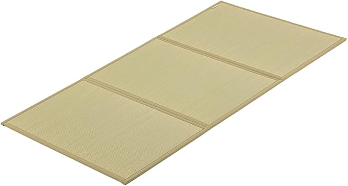 FULI Japanese Tatami Mattress, Foldable Igusa Rush Grass Tatami Rug, Natural by FULI