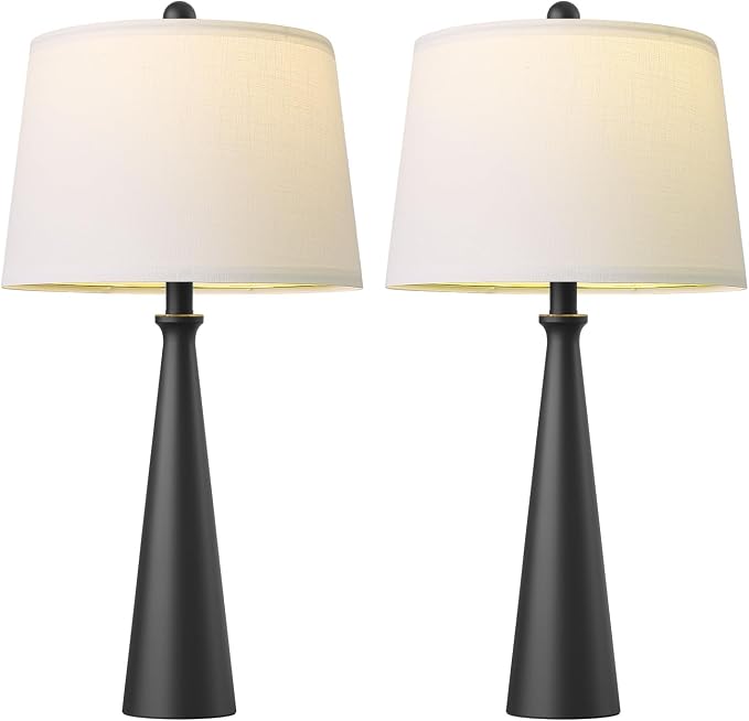 Oneach 25.75" Modern Table Lamp Set of 2, Bedside Lamps - Image 9