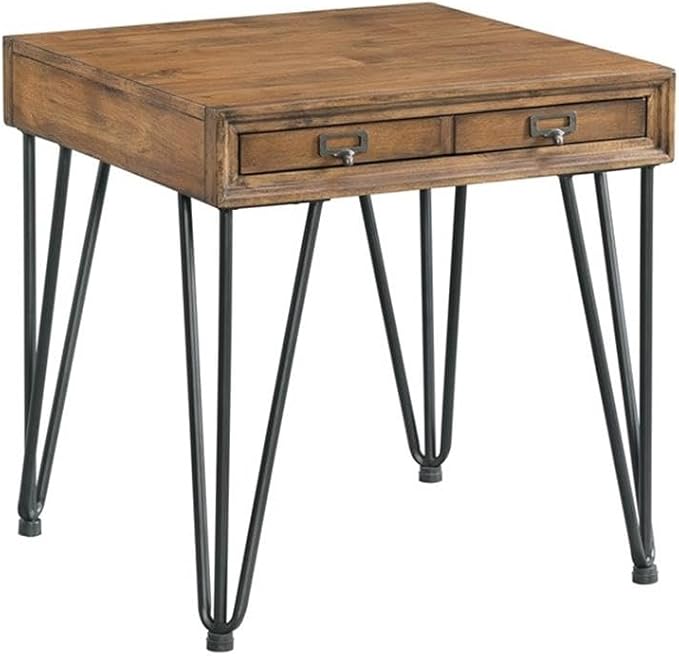 Pemberly Row Transitional Tanner 3PC Occasional Table Set, Light Walnut Finish - Image 6