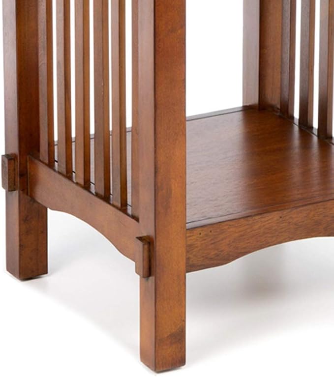 William's Home Furnishing Valencia IV End/Side/Nesting Tables, Antique Oak - Image 5