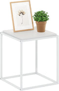 Furinno Moretti Side Table, 1-Tier Stackable Metal Frame End Table, Night Stand by Furinno-FitsYourSpaceFitsYourBudget