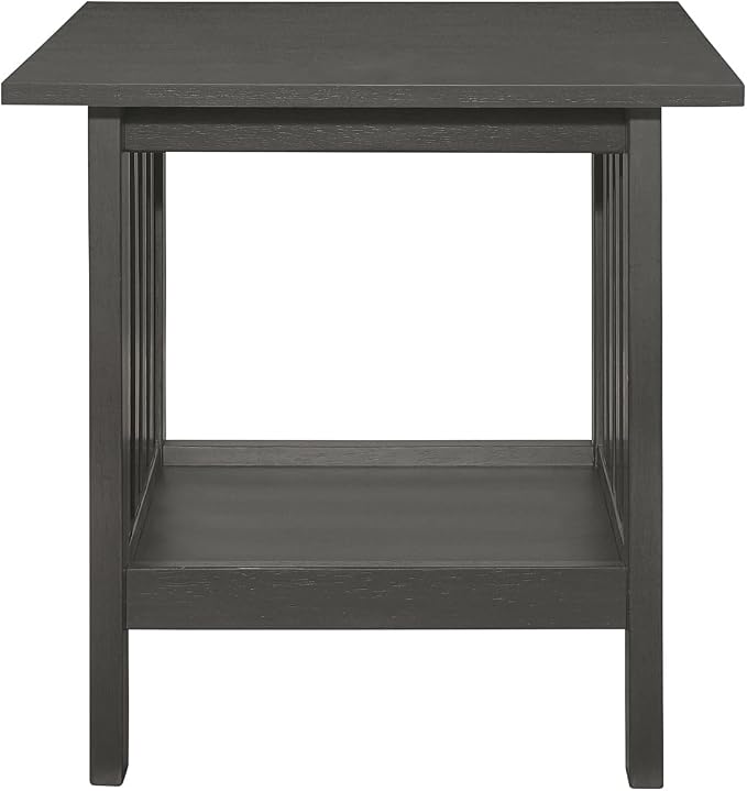 Classic Style Coffee Table and Two End Set Antique Gray Finish 3Pc Occasional - Image 4