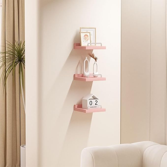 RYOFOBETTO Small Floating Shelf, 6X6 Inches Farmhouse Wall Shelves - Image 7