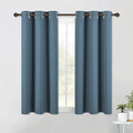 NICETOWN Smoky Blue Kitchen Blackout Short Curtain Panels by NICETOWN