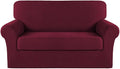 Turquoize Stretch Sofa Slipcover 2 Pieces Sofa Cover Couch Cover by Turquoize