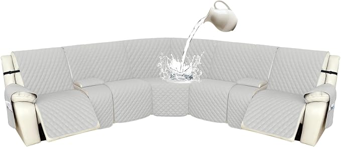 Arfntevss Recliner Sectional Couch Covers 1OO% Waterproof L Shape Sofa Cover by Arfntevss