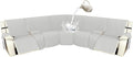 Arfntevss Recliner Sectional Couch Covers 1OO% Waterproof L Shape Sofa Cover by Arfntevss