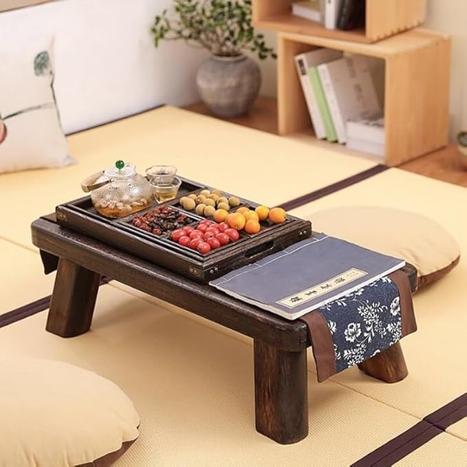 CHICKEN Couch End Table Little Traditional Tea Table Long Paulownia Wood Asia - Image 8