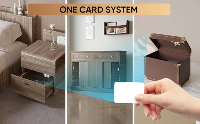 Smart Cabinet Lock Hidden Invisible RFID Kid Keyless Drawer Locks - Image 2