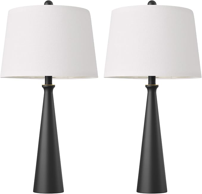 Oneach 25.75" Modern Table Lamp Set of 2, Bedside Lamps - Image 8
