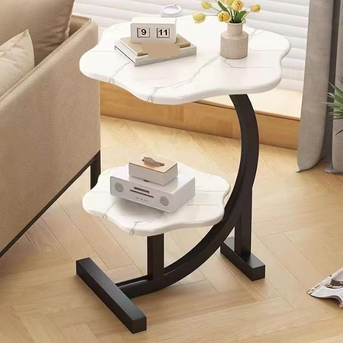 Rustic Side Table Nordic-Inspired Modern Bedside Table - Image 2