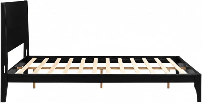 Merax Full Size Bamboo Platform Bed, Mid-Century Modern Bed Frame - Image 7