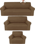Peryiter 3 Pcs Couch and Loveseat Covers Set Sofa Cover by Peryiter