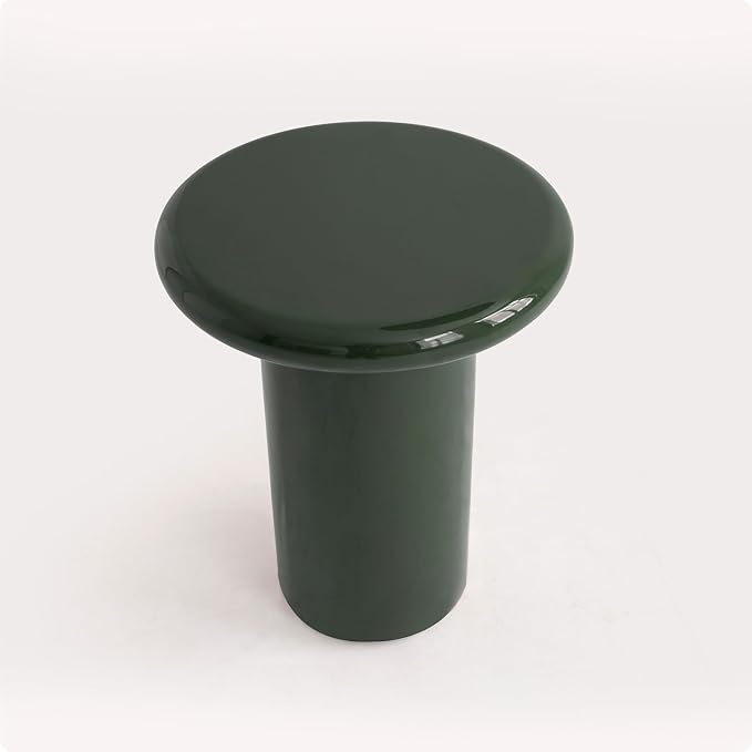 Acanva Modern End Tables with High Glossy Finish, Curved Edges, Accent Center - Image 3
