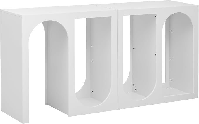 Bookshelf, Modular Storage Shelves Entryway Console Table Organizer - Image 5