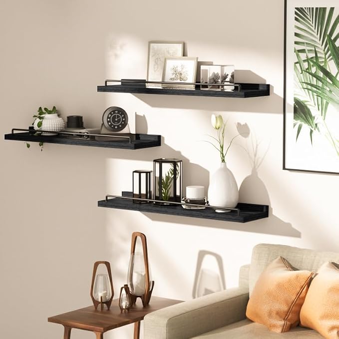 RYOFOBETTO 22 inches Long Floating Shelves, Bathroom Decor Shelves Over Toilet - Image 4