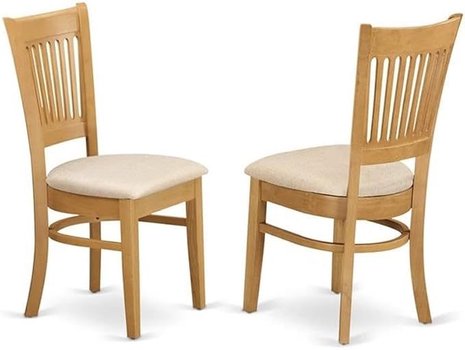 East West Furniture NDVA3-OAK-C 3 Piece Dining Room Furniture Set Contains a - Image 4