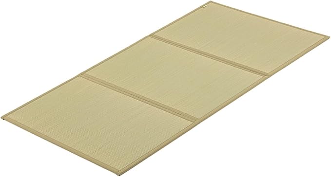 FULI Japanese Tatami Mattress, Foldable Igusa Rush Grass Tatami Rug, Natural by FULI