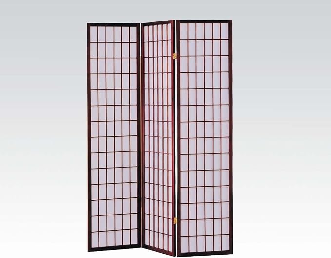 GTU Furniture Japanese Style 3 Panels Wood Shoji Room Divider Screen Oriental - Image 2