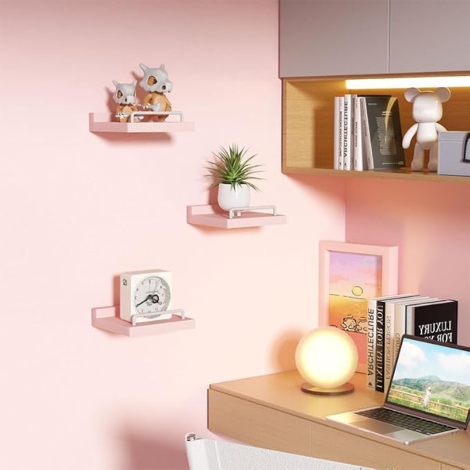 RYOFOBETTO Small Floating Shelf, 6X6 Inches Farmhouse Wall Shelves - Image 5