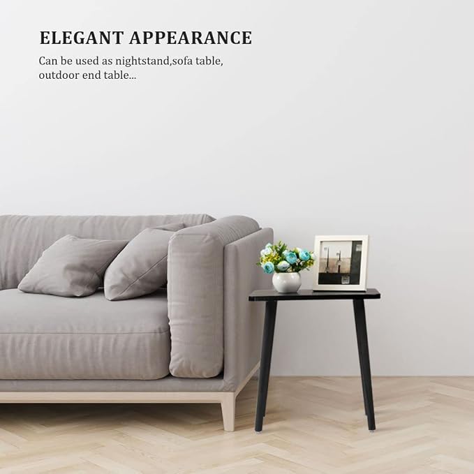 FORAOFUR Side Table, Modern Accent End Table - Image 5