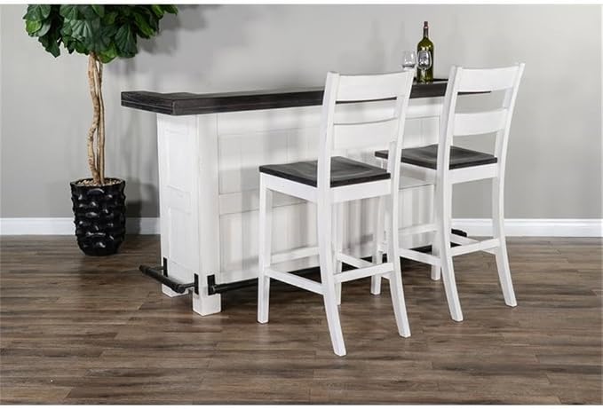 Pemberly Row 78" Farmhouse Wood Bar Unit - Image 4