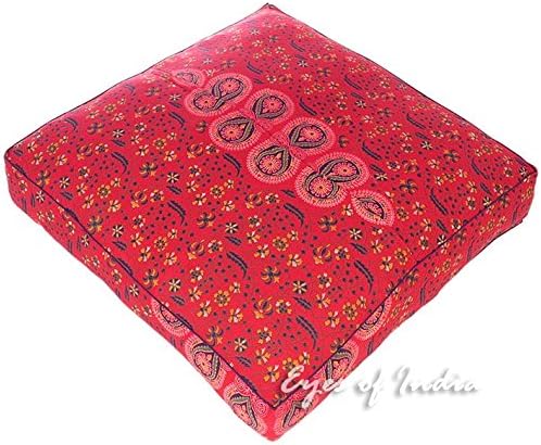 Mandala Floor Pillow Cover Meditation Cushion Seating Throw Hippie Round - Image 7