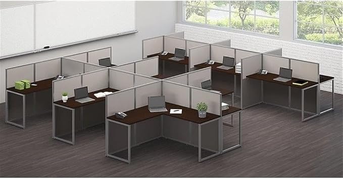 Bush Business Furniture Double Cubicle Desk - Image 6