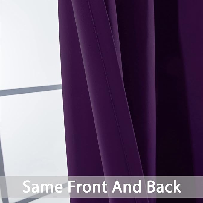 Yakamok Blackout Curtains Room Darkening Thermal Insulated Window Panels - Image 4