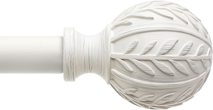 QDWIS Antique White Curtain Rods by Unknown